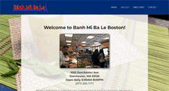 Desktop Screenshot of banhmibaleboston.com