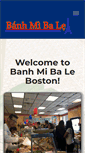 Mobile Screenshot of banhmibaleboston.com