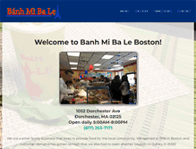 Tablet Screenshot of banhmibaleboston.com